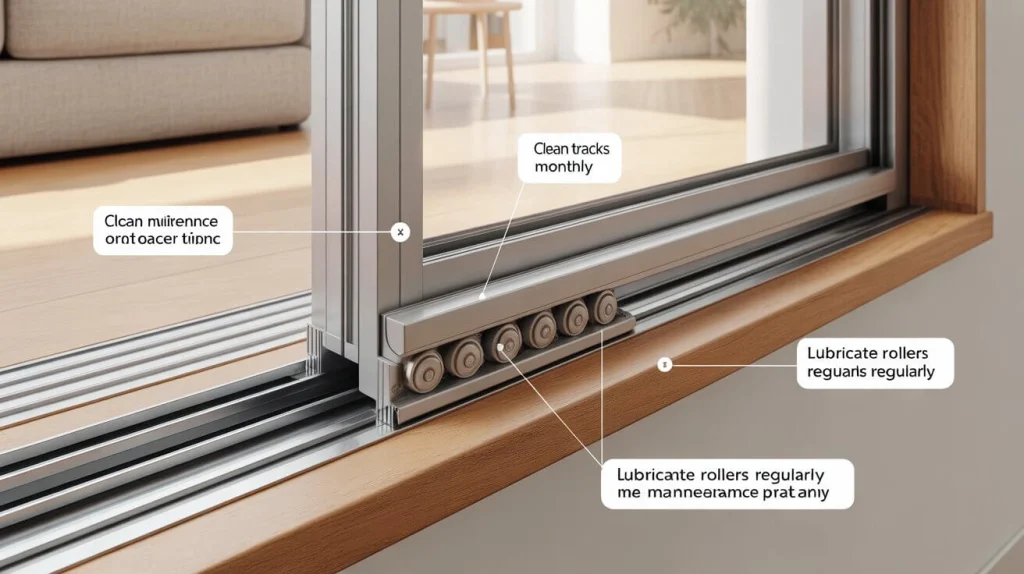 Sliding door track 2 1 Sliding door track