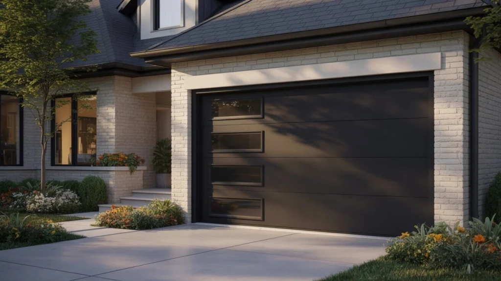 Black Garage Doors