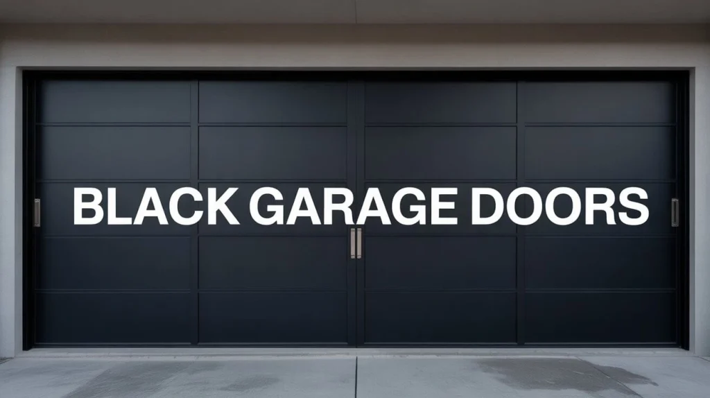 Black Garage Doors