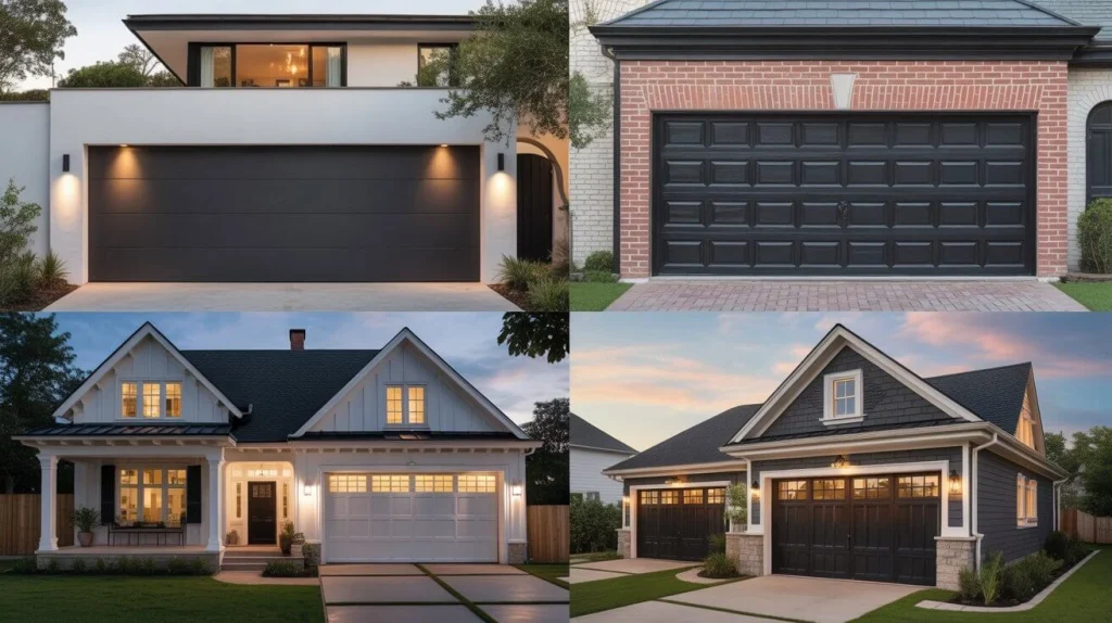 Black Garage Doors
