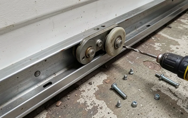 Garage Door Track Repair