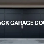 Black Garage Doors