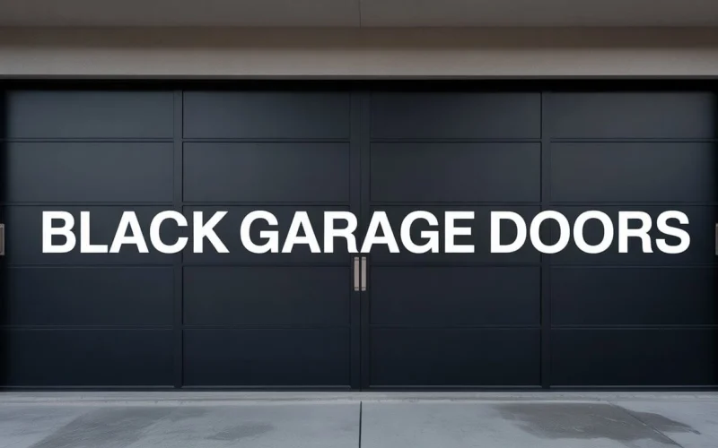 Black Garage Doors